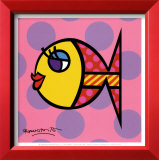 Dittie Fish Prints by Romero Britto