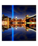 911 Tribute in Lights, NYC Giclee Print by New Yorkled
