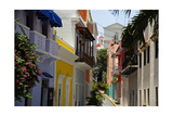 Colorful Street, Old San Juan, Puerto Rico Photographie par George Oze