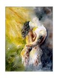 Watercolor Couple Lámina giclée por Ledent Watercolor Couple Lámina giclée por Ledent