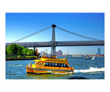 New York City Water Taxi on the East River Giclee Print by New Yorkled