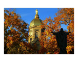 Notre Dames Golden Dome Fall Photographic Print by Paul Severio Brutoco