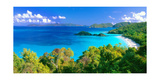 Panoramic View of Trunk Bay, St. John, USVI Photographie par George Oze