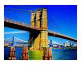Brooklyn Bridge Dreaming Giclee Print by New Yorkled