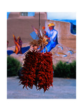 Chile Ristras of Taos, New Mexico Photographic Print by George Oze