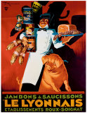 Saucisson le Lyonnais Wydruk giclee autor Henry Le Monnier Saucisson le Lyonnais Wydruk giclee autor Henry Le Monnier