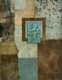 Petites Fleurs sur le Bleu II Posters by Norm Olson