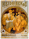 Heidsieck Giclee Print by Alphonse Mucha