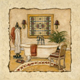 Art Deco Bath II Affiches par Charlene Winter Olson