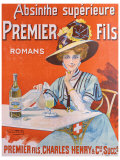 Absinthe Superieur Reproduction procédé giclée par Van Der Thurm 