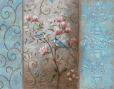 Elegance en Soie Bleue II Prints by Vivian Flasch