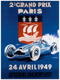 Geo Ham - Grand Prix de Paris, 24 Avril 1949 - Giclee Baskı