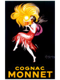 Cognac Monnet reproduction procédé giclée par Leonetto Cappiello