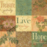 Shabby Chic Nine Patch: Treasure Póster por Grace Pullen