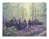Tanks Waiting in the Forest Giclee Print by jack connelly