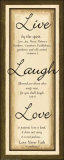 Sage Sign, Live Laugh Love Posters af Debbie DeWitt Sage Sign, Live Laugh Love Posters af Debbie DeWitt