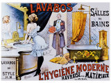 Lavabos Modernes reproduction procédé giclée par A. Toubras