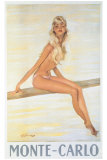 Monte-Carlo reproduction procédé giclée par Jean-Gabriel Domergue
