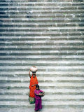 India International Women's Day, Mandav, India Fotografie-Druck