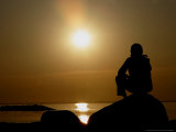 Sunset over the Baltic Sea at Heidkate, Germany Photographic Print by Heribert Proepper