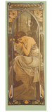 Repos de la Nuit reproduction procédé giclée par Alphonse Mucha