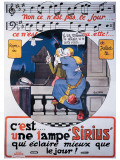 Lampe Sirius Giclee Print by Gus Bofa