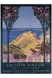 Cote d'Azur Cap Ferrat reproduction procédé giclée par George Dorival
