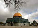 Golden Dome of the Rock Mosque inside Al Aqsa Mosque, Jerusalem, Israel Photographic Print by Muhammed Muheisen