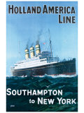 Holland America Line Giclee Print by G.h Tavis