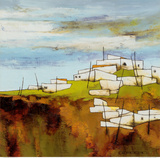 Peaceful Village I Print by Emiliana Cordaro