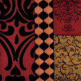 Burgandy Motifs Láminas por Courtland