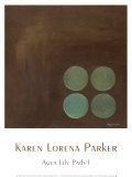 Aqua Lily Pads I Láminas por Karen Lorena Parker Aqua Lily Pads I Láminas por Karen Lorena Parker