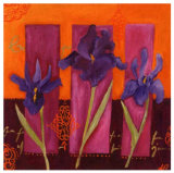 Three Irises Posters by Loetitia Pillault
