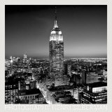 Empire State Building at Night Print by Henri Silberman