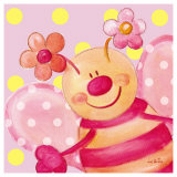 Flower Bee Art by Liv & Flo 