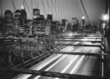 Manhattan at Night Poster by Trefor Ball