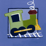 Kiddie Train Lámina por Lynn Metcalf