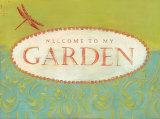 Welcome to My Garden Lámina montada en tabla por Tessa Kane Welcome to My Garden Lámina montada en tabla por Tessa Kane
