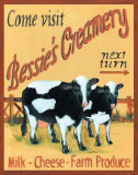 Bessie's Creamery Posters by Grace Pullen