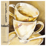 Due Cappuccino Prints by Elizabeth Espin