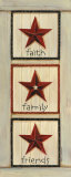 Foi, famille, amis Posters par Karen Tribett