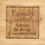 Family Plakater af Karen Tribett