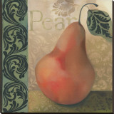 Red Pear Stretched Canvas Print by Louise Montillio Red Pear Stretched Canvas Print by Louise Montillio