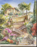 Lagodi Bracciano Stairway Reproduction transférée sur toile : par Rita Zaudke