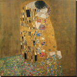 The Kiss, c.1907 Stretched Canvas Print by Gustav Klimt