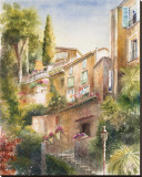 Lagodi Bracciano Highrise Stretched Canvas Print by Rita Zaudke Lagodi Bracciano Highrise Stretched Canvas Print by Rita Zaudke