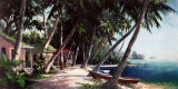 Island Haus Cottages Lámina por Art Fronckowiak
