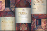 Red Wine Selection Stretched Canvas Print by Louise Montillio Red Wine Selection Stretched Canvas Print by Louise Montillio