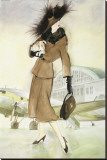 Lady at Airport Stretched Canvas Print by Graham Reynold