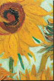Twelve Sunflowers (detail) Stretched Canvas Print by Vincent van Gogh